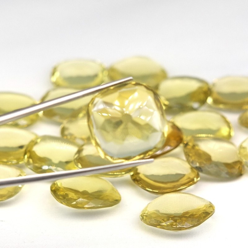 Shola Genuine 19 x 19 mm Natural Citrine 1 Piece Approx. 17 Ct Flat from Brazil gallery