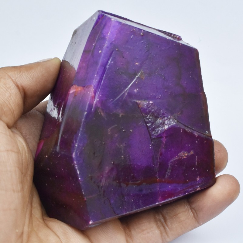 Uncut Purple Sapphire Rough Natural 136 Ct CERTIFIED Huge Size Loose Gemstone