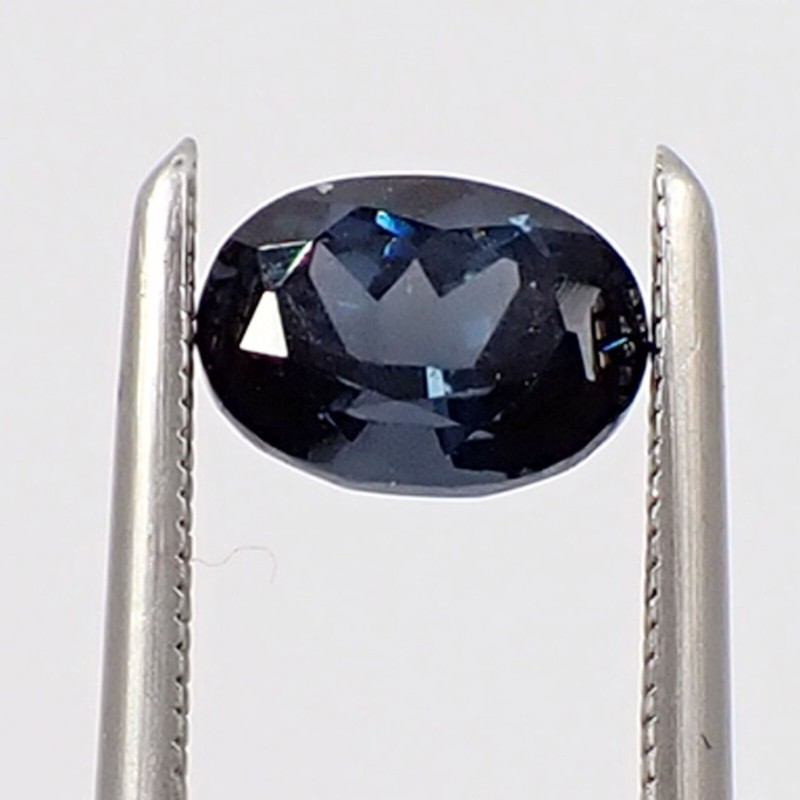 0.72 carat Oval 6×4.4mm Teal Blue-Purplish Natural Spinel Loose Gemstone