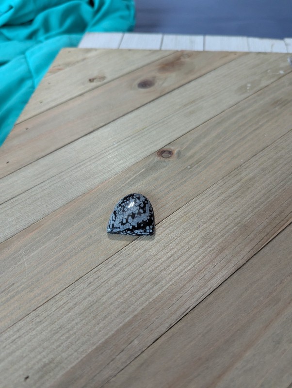 Snowflake Obsidian Gemstone Cabochon Freeform Loose Gemstone gallery