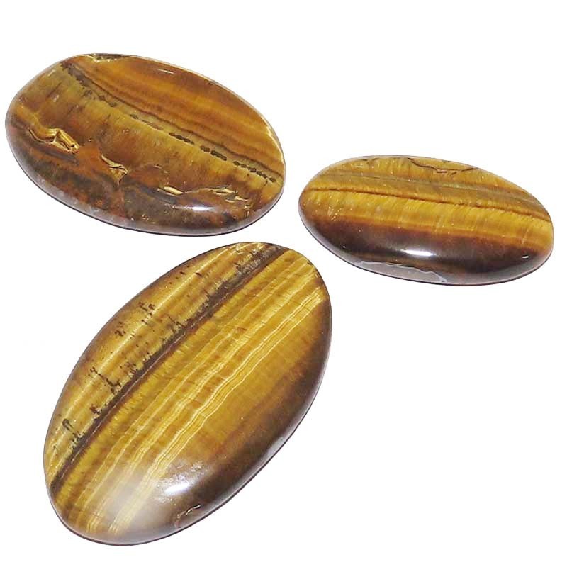 100% Natural Tiger Eye Oval Cabochon 138.60Cts ~3 PCs Lot~ Loose Gemstone LOT-04 gallery