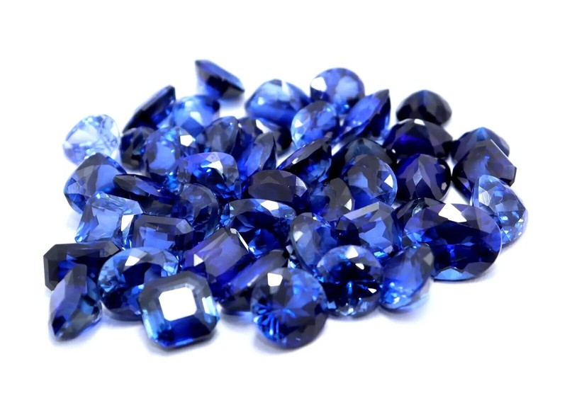 Natural Blue Sapphire 80 Ct 7-8 Pcs Mix Cut Certified Loose Gemstone Lot