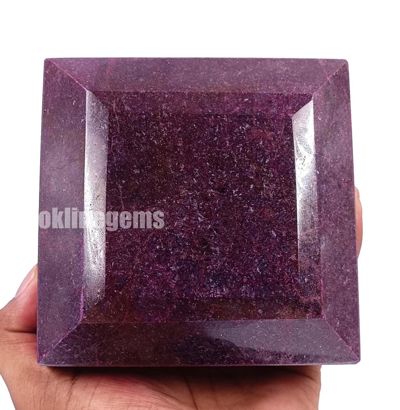 12280 Ct Natural Red Ruby Emerald Cut Earth Mined Faceted Africa EGL “5ASK