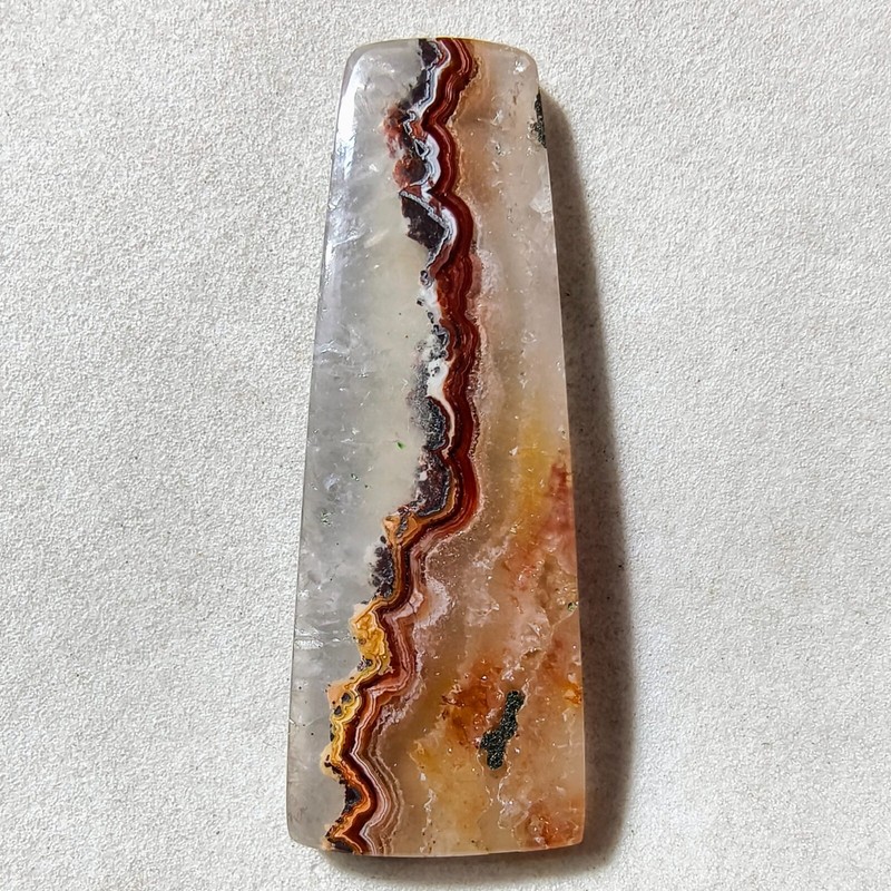 44 Cts Natural Crazy Lace Agate Cabochon Gemstone For Jewelry 49×18.1×5.1 MM