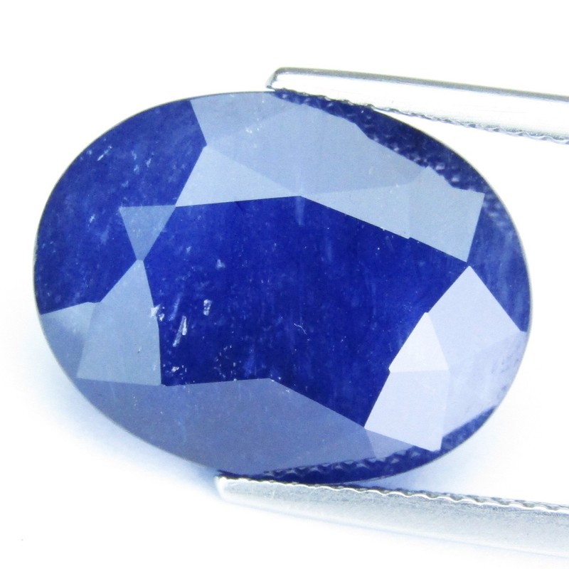 19.76Cts Natural Blue Sapphire(Glass Filled) 18x14x8.5mm Oval Cut Loose Gemstone
