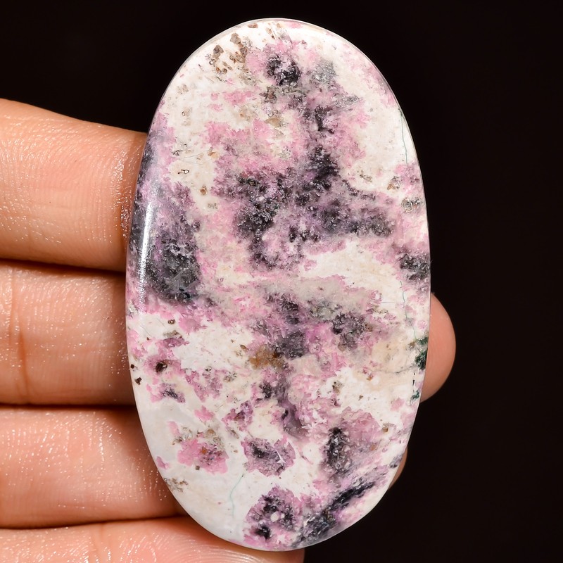 Cobalt Bearing Calcite Oval Shape Cabochon Gemstone 96.5 Ct. 56X32X6 mm EE-31257