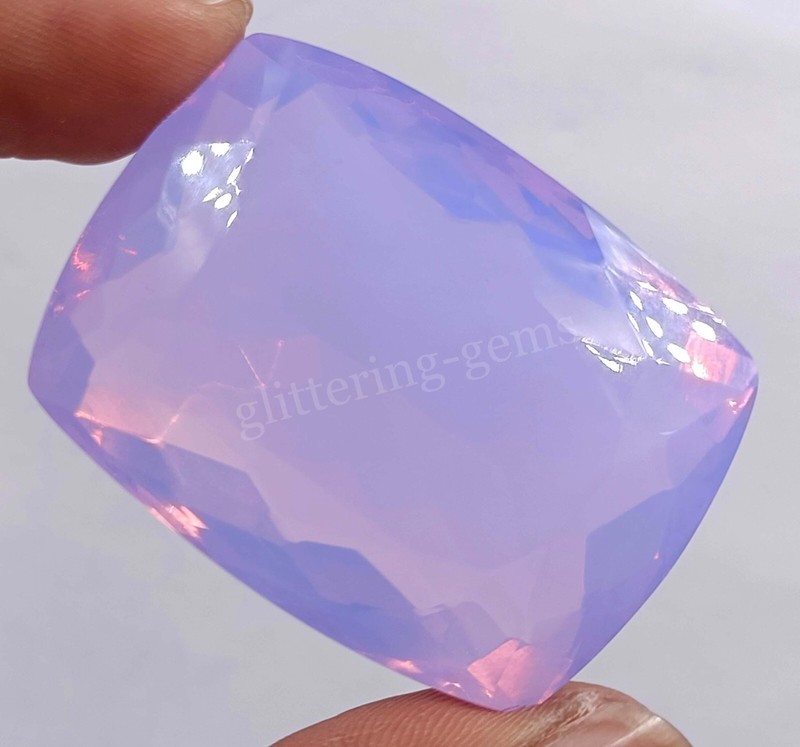 IGL Cushion Cut Natural Ethiopia Bi-Color Fire Opal 202.20 Ct Loose Gemstone 25F