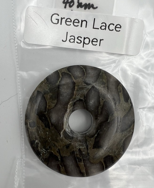 Four Jasper Donuts Natural Gemstone 40mm, J01 gallery
