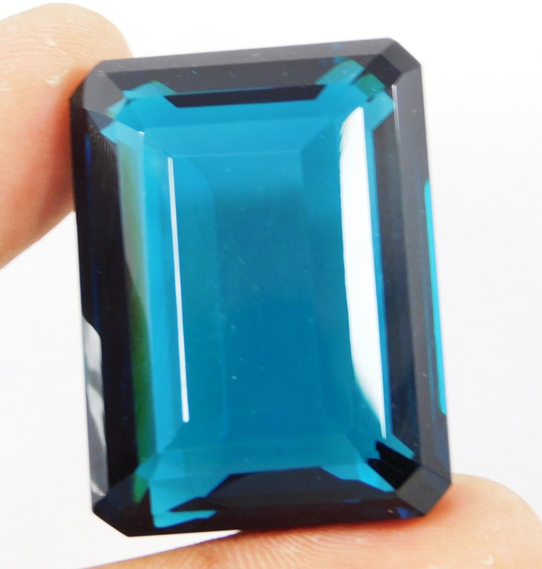 Natural Grandidierite 158.95 Ct Emerald Cut Rare Bluish Green Certified Gemstone gallery