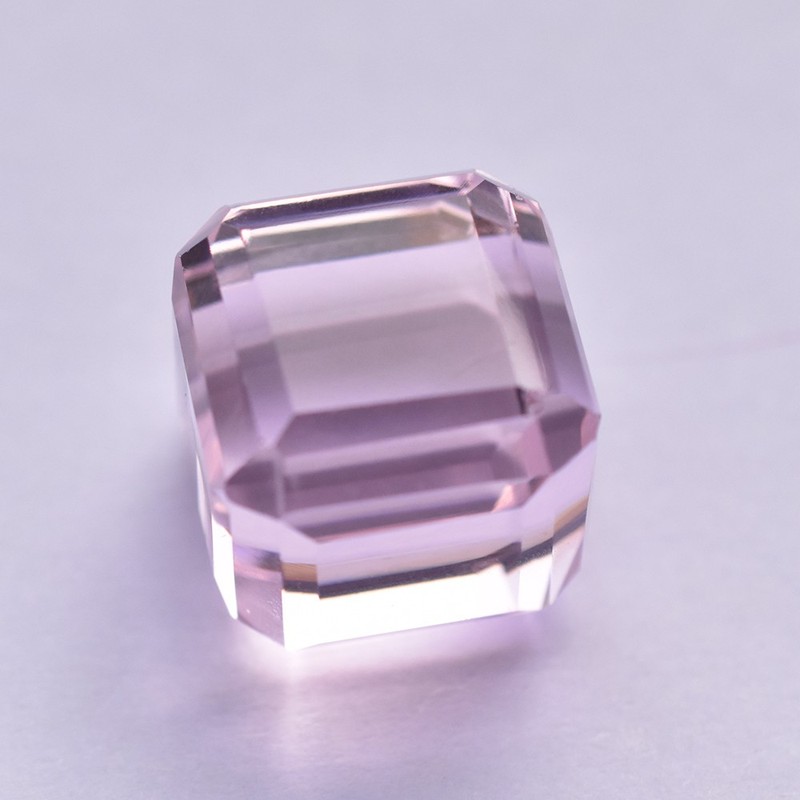 89 Ct Cube Shape CERTIFIED Pink NATURAL Brazilian Topaz Loose Gemstone gallery