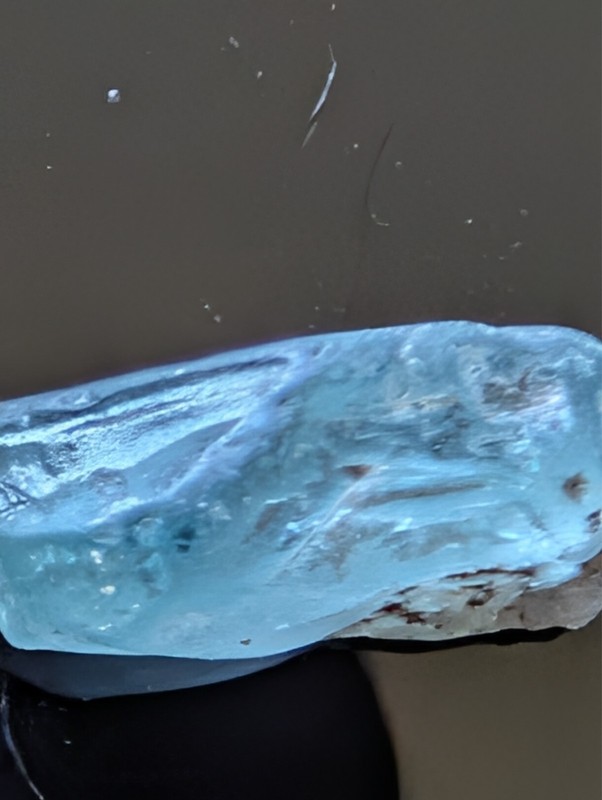USA seller 6.23 cts cut to IF Blue Zircon facet rough gemstone specimen gallery