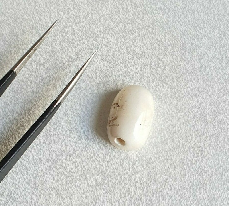 15X10X7’MM Flat Oval White Natural Japanese Mediterranean Coral Loose Cabochon.