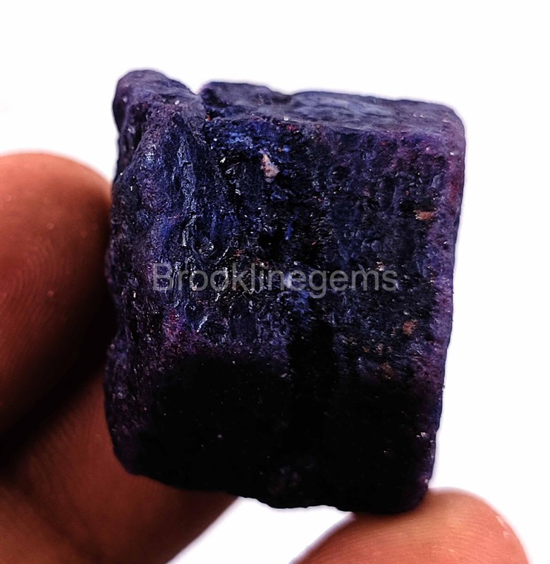 Dyed NATURAL CERTIFIED 170-190 CT ROUGH BLUE SAPPHIRE CHAKRI LOOSE GEMSTONE EKQ gallery