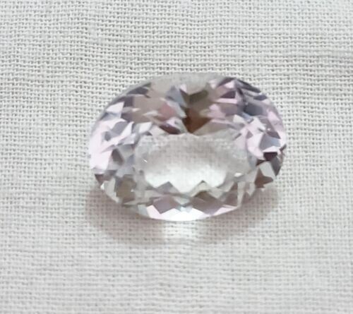 15.05 Ct Natural Flawless White Sapphire Certified Oval Montana Loose Gemstone gallery