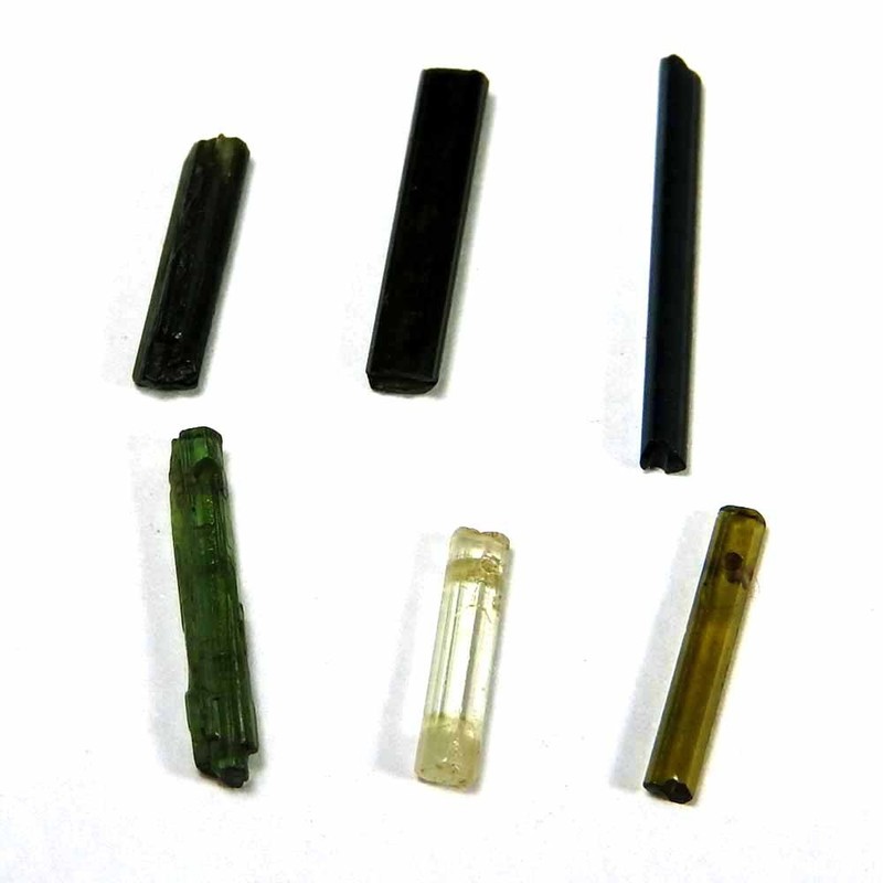 3.55Cts100%Natural top Multi Tourmaline Rough Pencil Mix Lot Cabo Gemstone