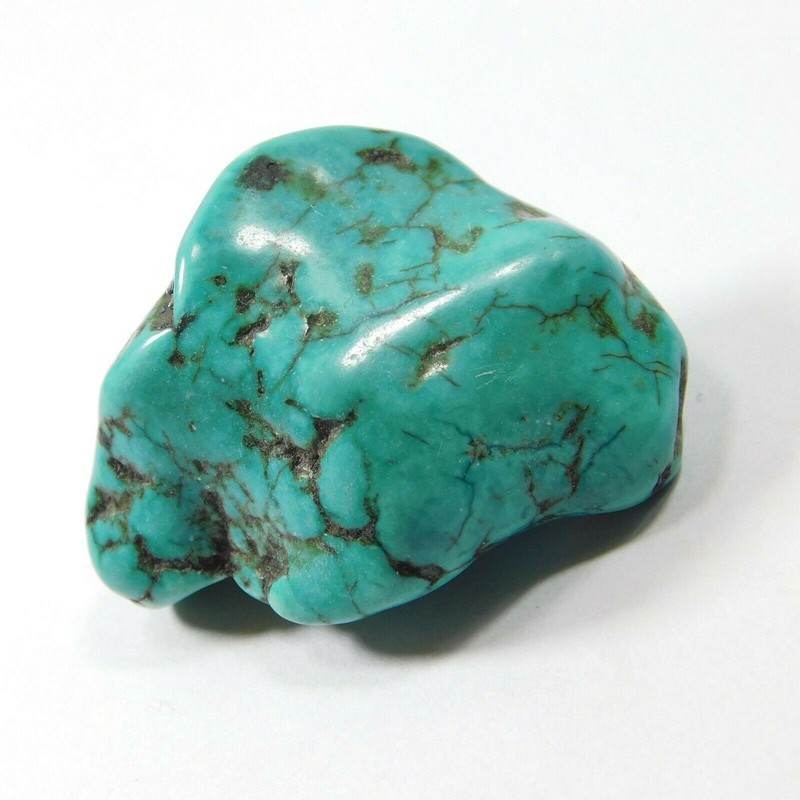 Natural 48 Ct Blue Turquoise Arizona Rough Slab Crystal Loose Gemstone gallery
