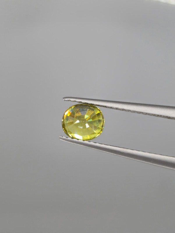 1.15 Carat Titanite Unheated Gemstone Brazil Rare Lime Green Vivid Color & Fire✨ gallery
