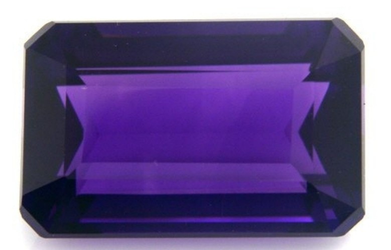 AFRICAN AMETHYST 11 x 9 MM EMERALD CUT ALL NATURAL AAA