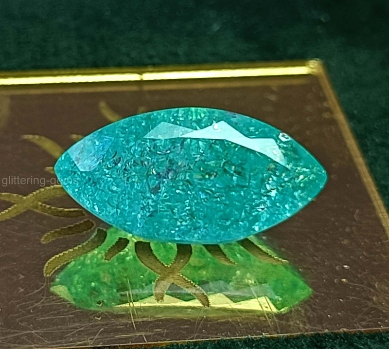 Genuine 28.10 Ct Natural Emerald Marquise Shape Loose Gem – IGL Certified ” 5SDT