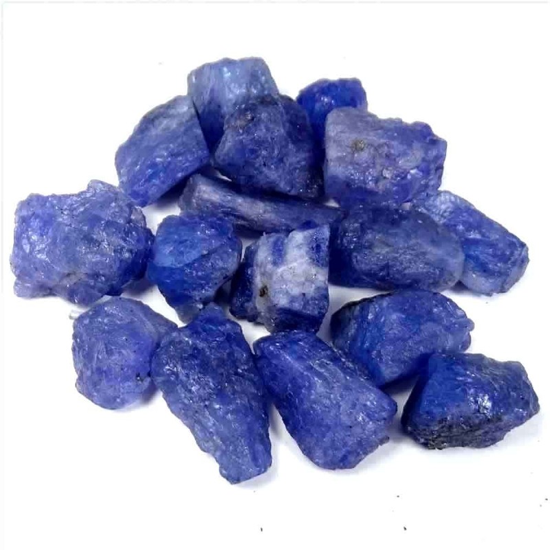4-6pcs, 100 Cts, Natural Raw Tanzanite Stone, Rough Gemstone and Crystals lot.