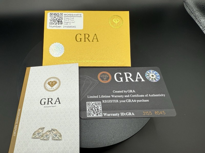 GRA Certified Loose Moissanite Oval Cut .5 CT-8.0CT USA Seller FREE SHIPPING!! gallery
