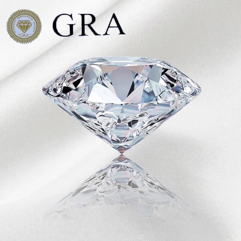 10-30ct Loose Moissanite Stone Diamond D Color VVS1 Round Cut Real Gemstone GRA