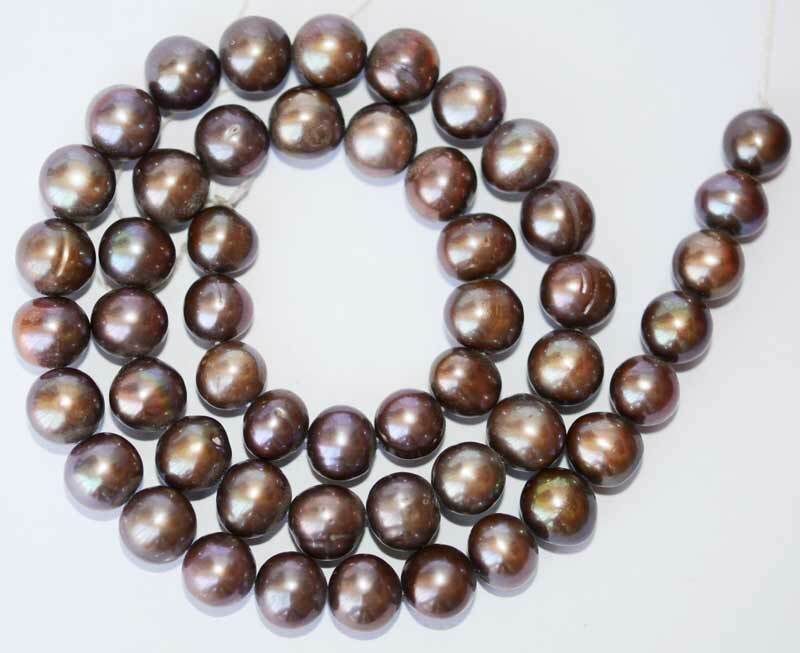 7-8mm Nearly Round Natural Freshwater Pearl Gemstone Beads 14″ DIY Hand Making