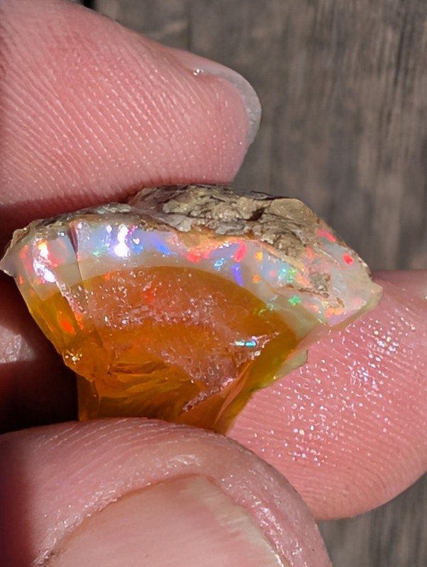 USA seller 15.24 tcw Fire opal clean facet rough specimen