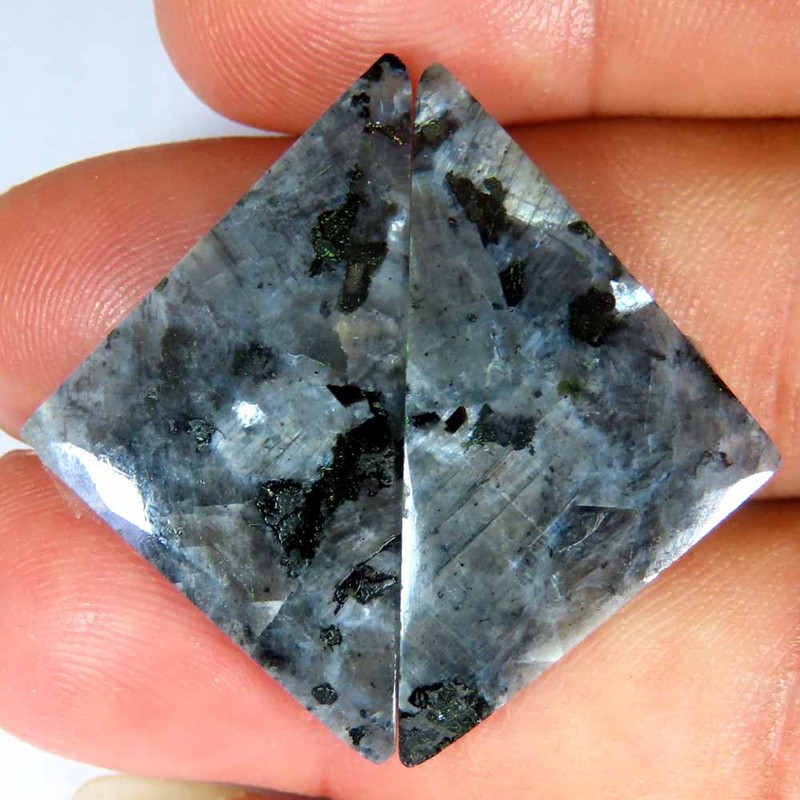 27.60Cts 100% Natural Super LARVIKITE Cabochon 17x32x3mm Fancy Losse Gemstone