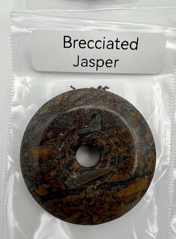 Four Jasper Donuts Natural Gemstone 40mm, J01 gallery