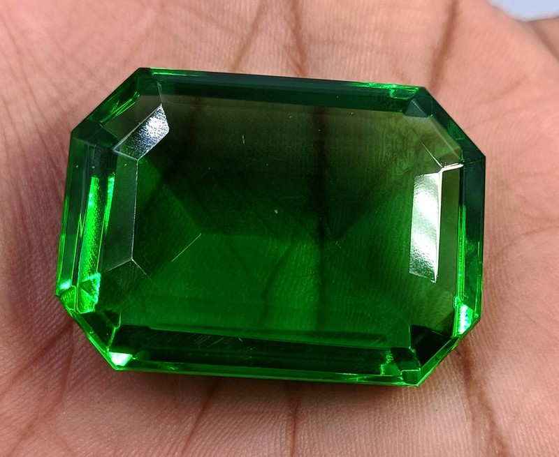 115 Ct Natural Green Emerald EGL Certified Emerald Shape Loose Gemstone 6FGK
