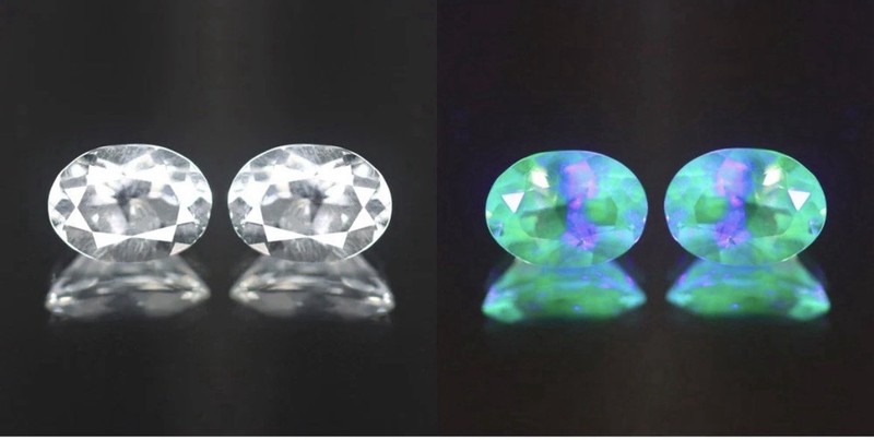 0.78 Cts Natural Untreated Mexican UV Color Change HYALITE Opal