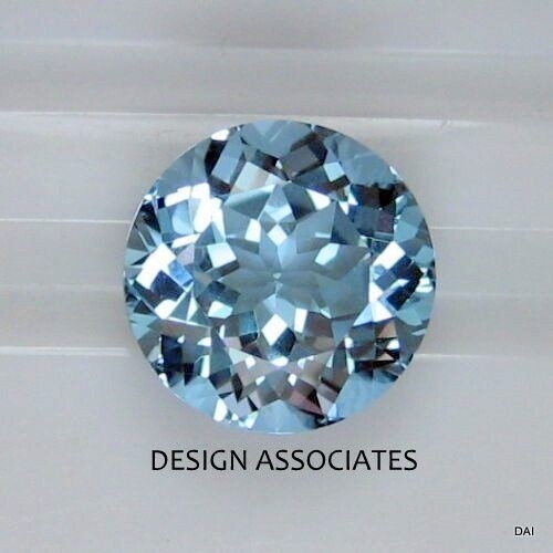 AQUAMARINE 5.5 MM ROUND CUT OUTSTANDING BLUE COLOR EARTH MINED & TREATED F-4532