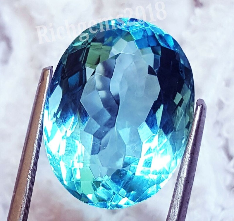 Certified Oval Shape Aquamarine 10 to 12 Ct Single Loose Gemstone RL390