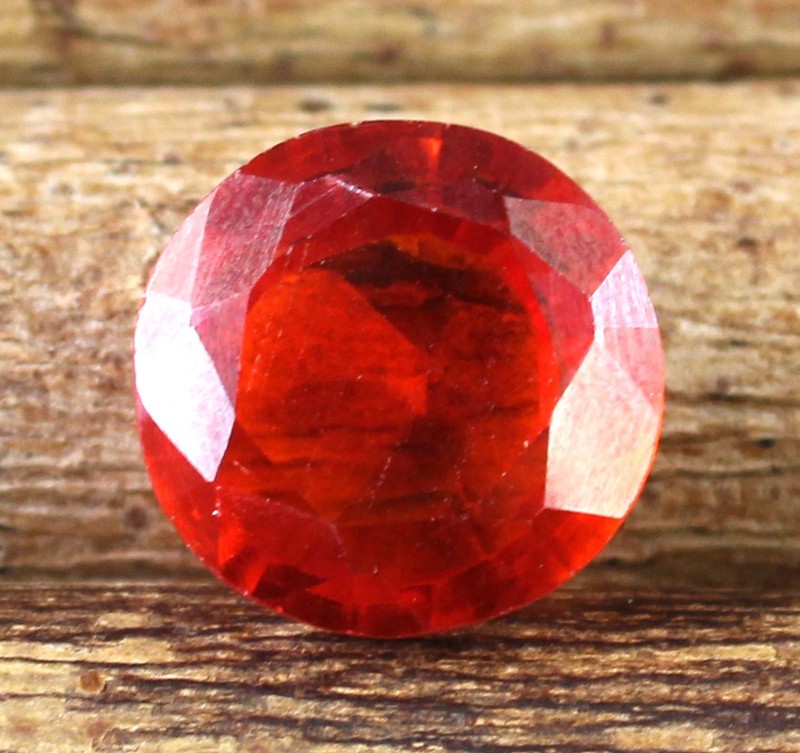 18.65 Ct Natural Round Orange Zircon Gemstone Certified T28358 Father's Day Gift gallery