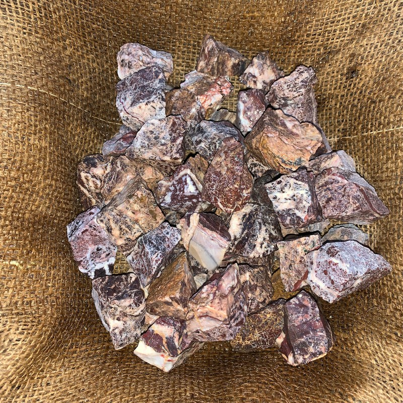 1000 Carat Lots of Picasso Jasper Rough - Plus a FREE Faceted Gemstone gallery