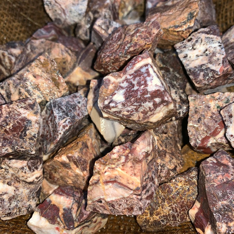 1000 Carat Lots of Picasso Jasper Rough – Plus a FREE Faceted Gemstone