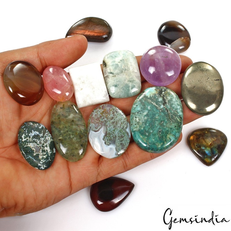 830 Ct/14 Pcs Natural Multi Color Untreated Mix Cab Loose Wholesale Multi Gems gallery