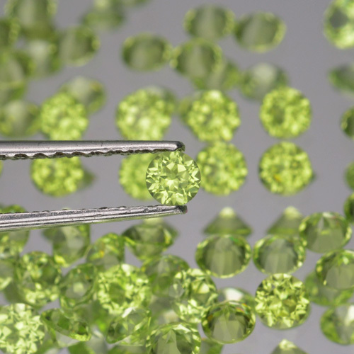 4MM Lot 10,20,60pcs Top Round Cut Calibrated Natural Gemstone Green PERIDOT VVS