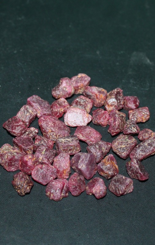Ruby Rough top quality luster Raw Ruby Gemstone AAA Red Ruby crystals 100 Ct lot gallery