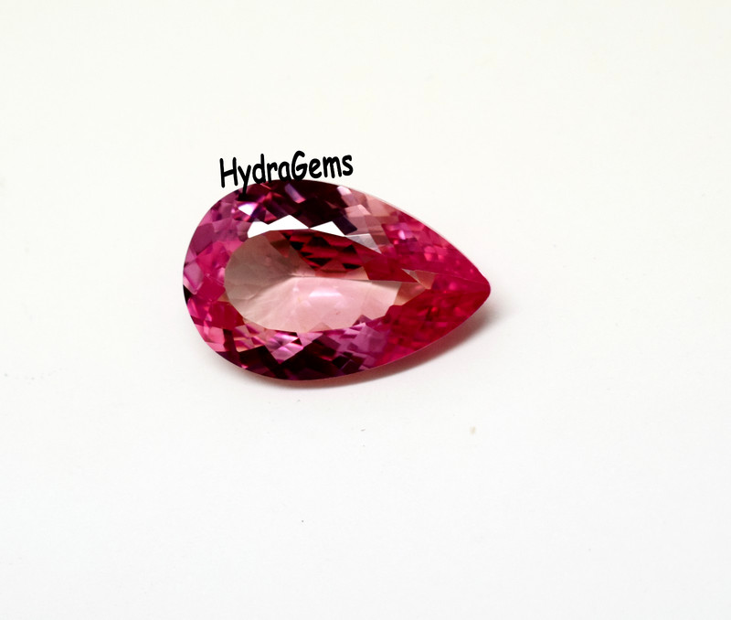 Pink Orange 25 Ct Approx. Ceylon Padparadscha Sapphire Pear Cut Loose Gemstone gallery