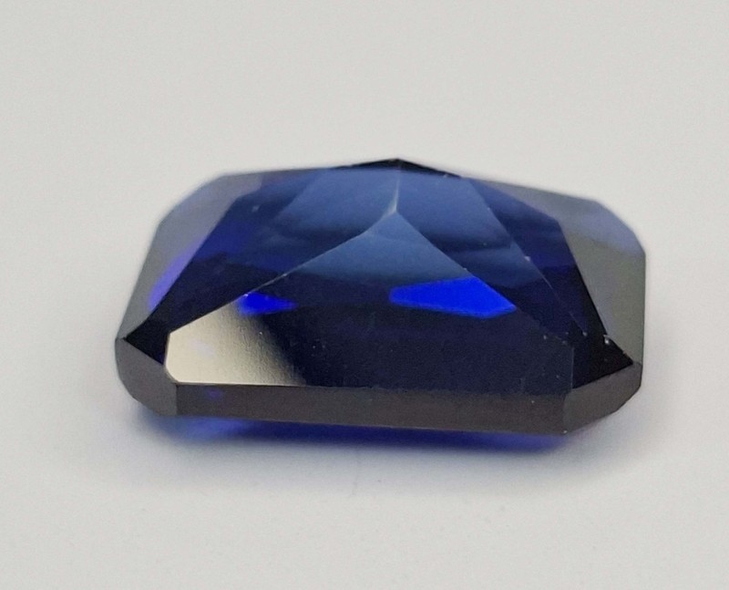 Fabulous Blue Sapphire 8-10 Ct Natural Shape Emerald Cut Loose Gemstone SP449 gallery