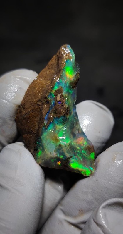 Opal Rough 25 Ct Natural Ethiopian Opal Raw Welo Opal Gemstone Multi color gallery