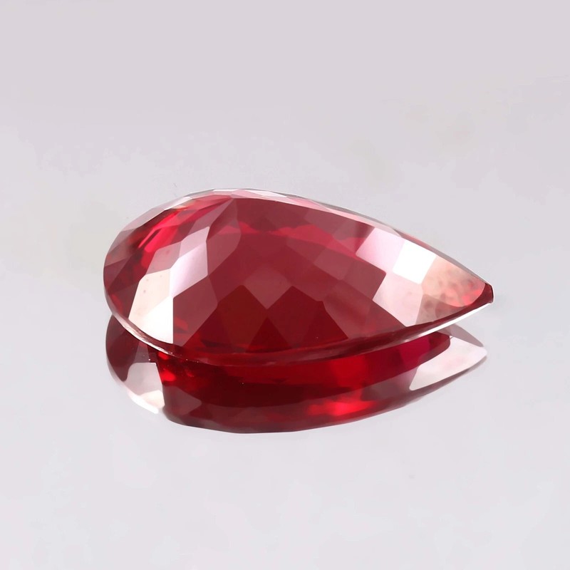 Natural Ruby 5.30 Ct Pear Cut Pigeon Red Blood Certified Loose Gemstone+ Gift gallery