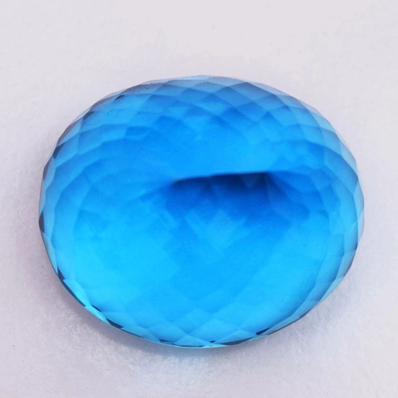 Huge 374 Ct Flawless Swiss Blue Topaz Oval Cut Certified Loose Gemstone gallery