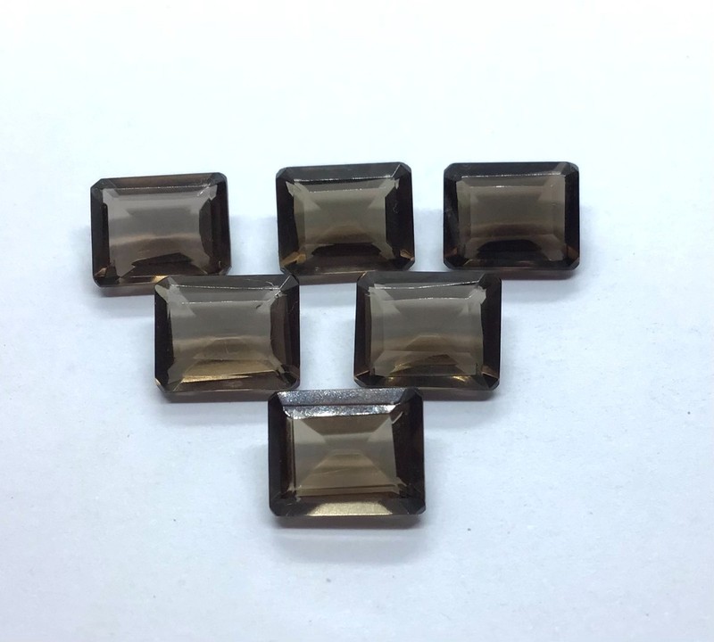 AAA Natural Smoky Quartz Octagon Cut Loose Gemstone For Making All Type Jewelry