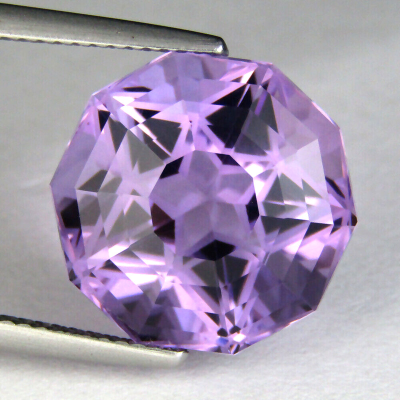 13.35 Ct EXCELLENT ROUND CUSTOM CUT NATURAL AMETHYST LOOSE GEMSTONE