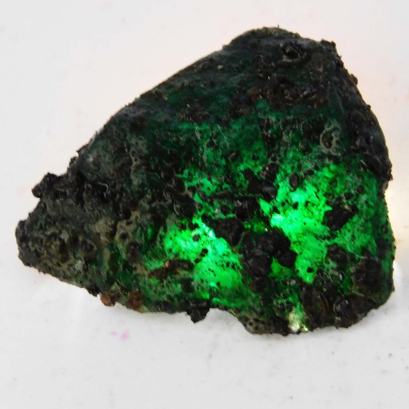 50 Ct CERTIFIED Earth Mined Natural Emerald Huge Rough Green Loose Gemstone gallery