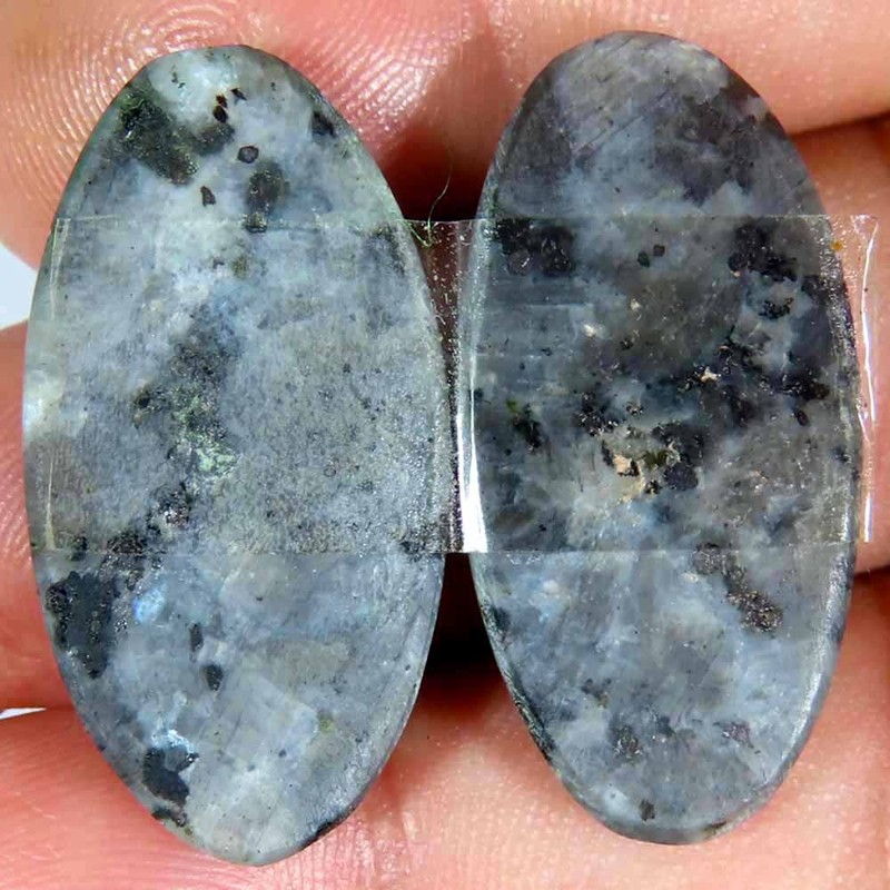 33.80Cts 100% Natural Super LARVIKITE Cabochon 15x30x4mm Oval Losse Gemstone gallery