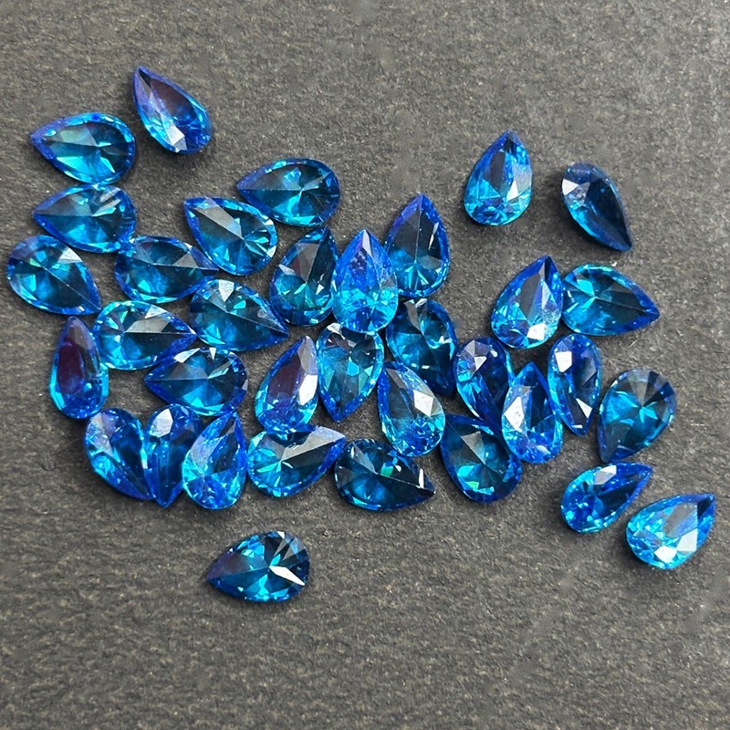 Certified Quality 5.4 Ct 7x5 mm Natural Blue Sapphire Pear Cut Gems Lot For Gift gallery
